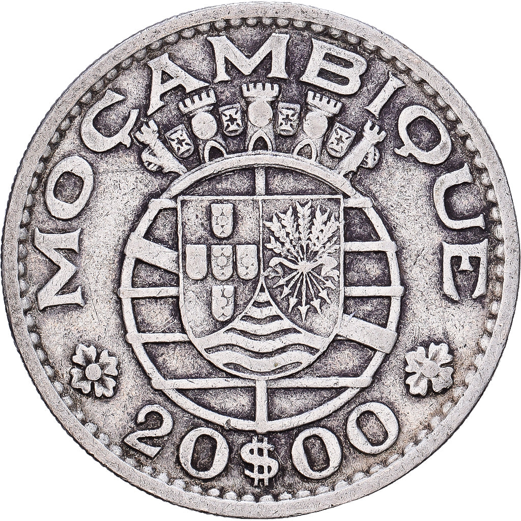 Mosambik, 20 Escudos, 1966, Silber, SS, KM:80a
