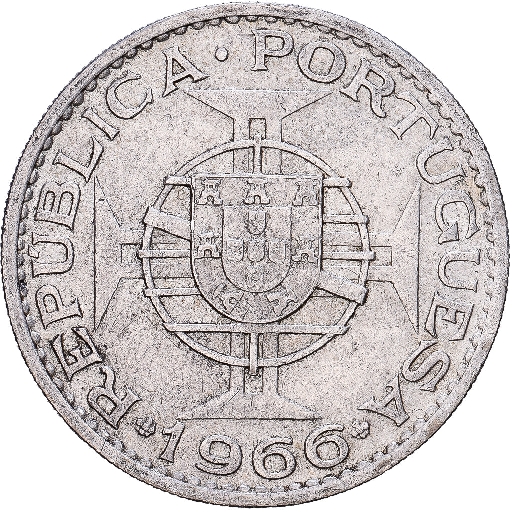Mosambik, 20 Escudos, 1966, Silber, SS+, KM:80a