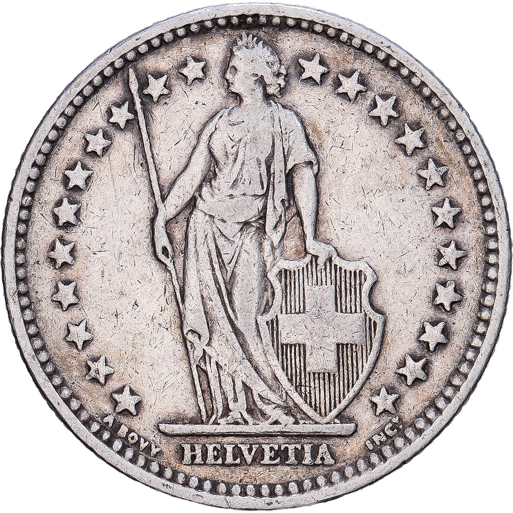 Schweiz, 2 Francs, 1906, Bern, Silber, S+, KM:21