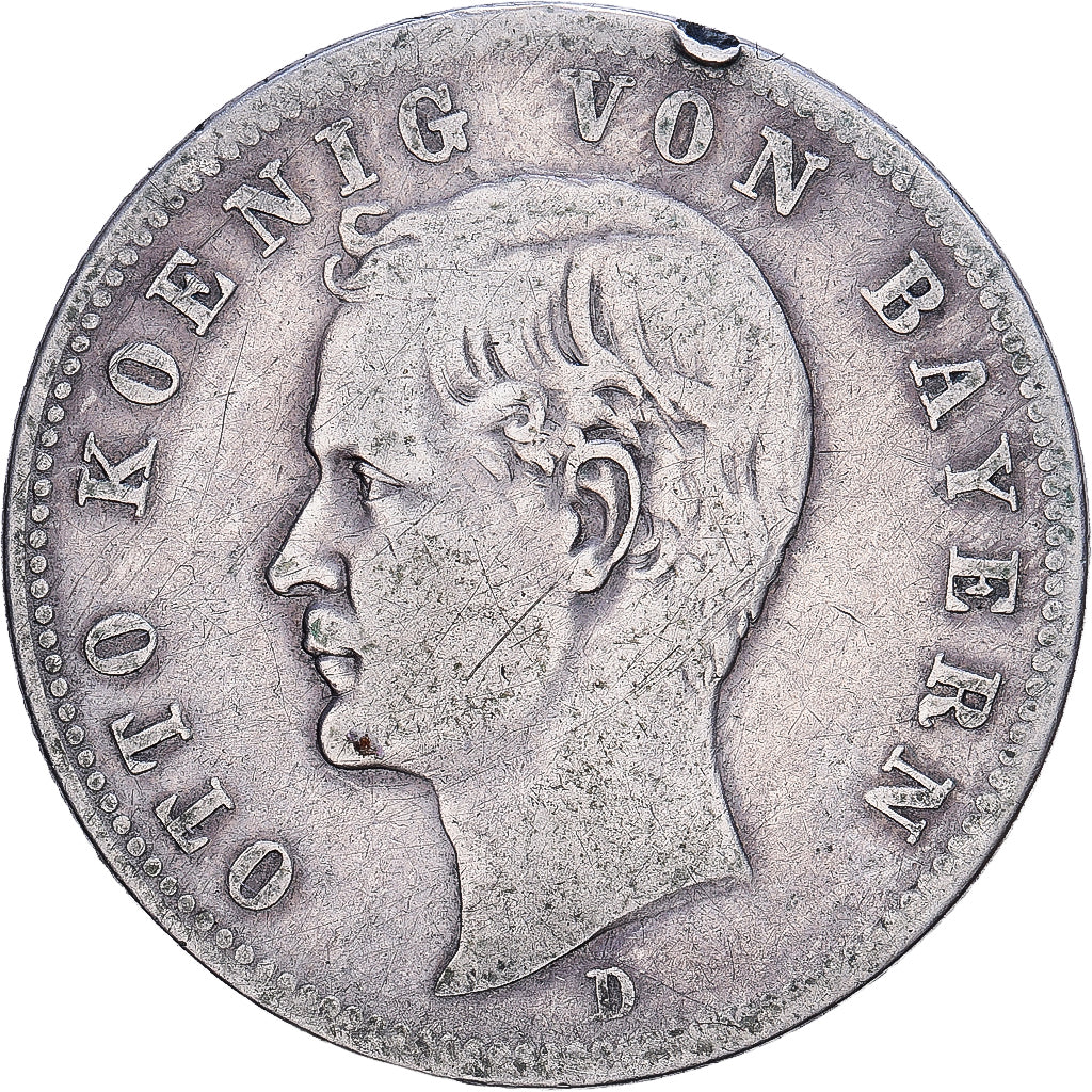 Deutsch Staaten, BAVARIA, Otto, 2 Mark, 1896, Munich, Silber, S+, KM:913