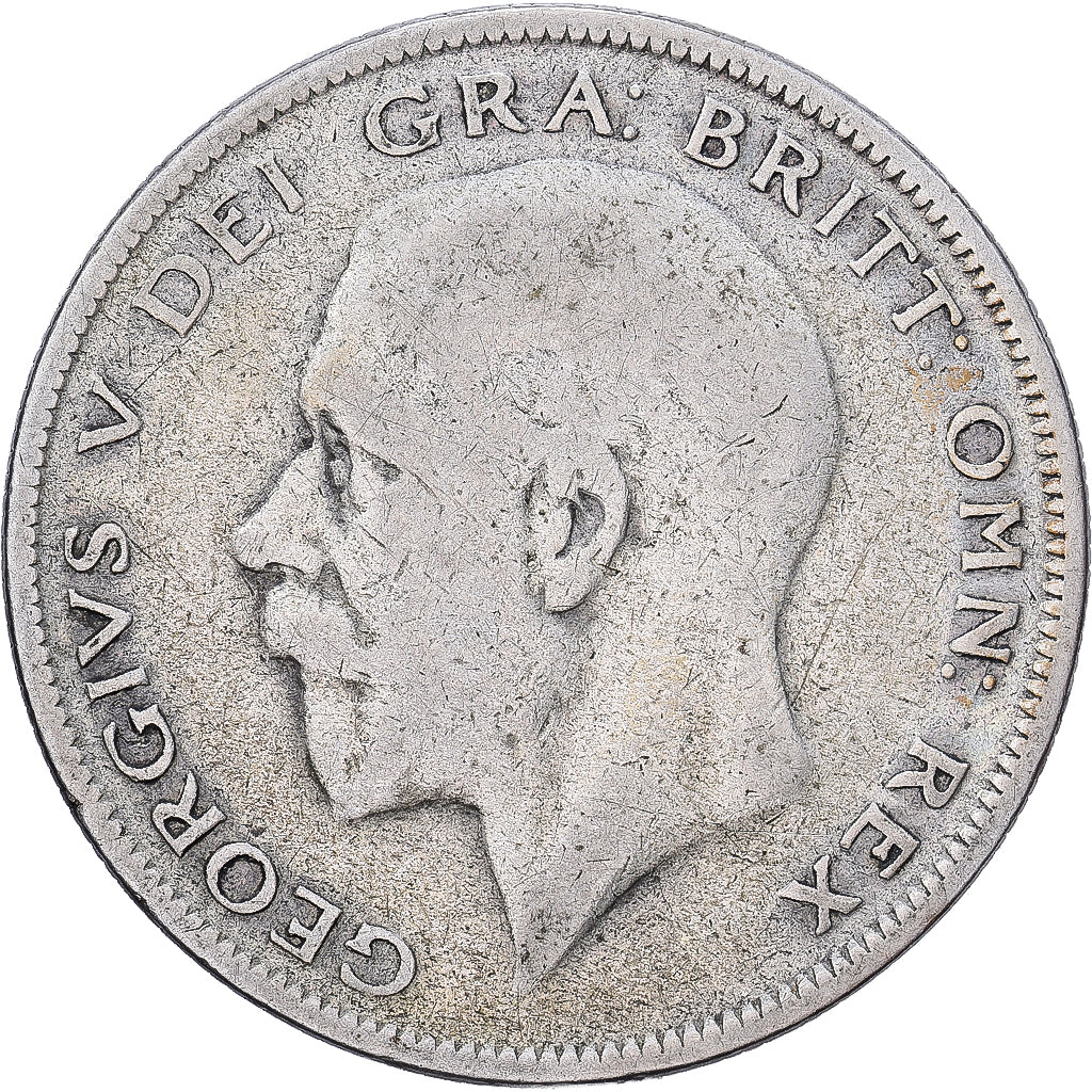 Großbritannien, George V, 1/2 Crown, 1929, Silber, S+, KM:835