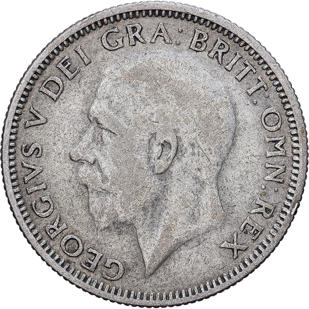 Großbritannien, George V, 6 Pence, 1929, Silber, S+, KM:832