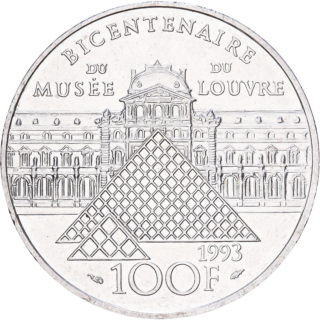 Frankreich, 100 Francs, Liberté guidant le peuple, 1993, Paris, Silber, VZ