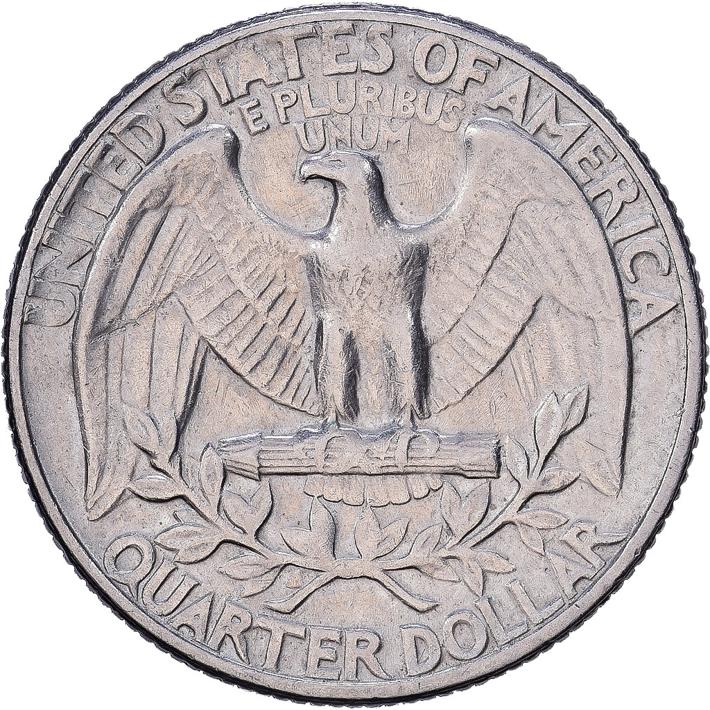 United States, Quarter, Washington, 1969, U.S. Mint, Copper-Nickel Clad Copper