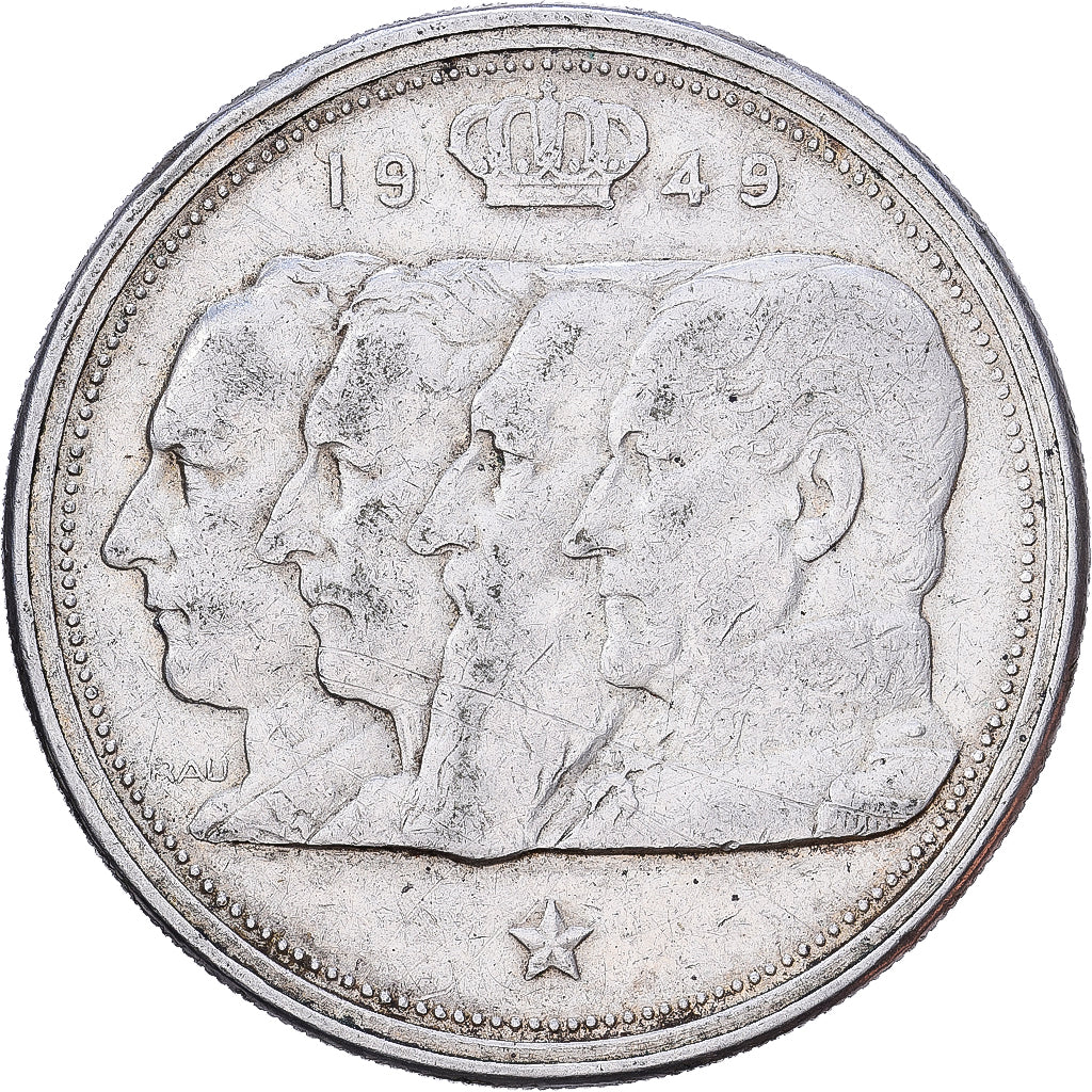 Belgium, Régence Prince Charles, 100 Francs, 100 Frank, 1949, Brussels, Silver
