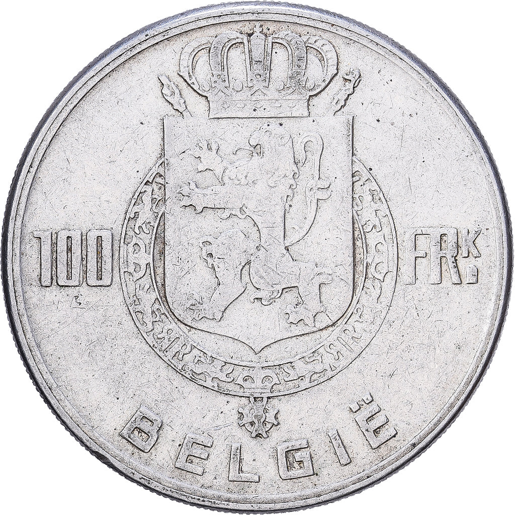 Belgium, Régence Prince Charles, 100 Francs, 100 Frank, 1949, Brussels, Silver