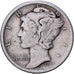 United States, Dime, Mercury, 1918, U.S. Mint, Silver, VF(30-35), KM:140
