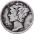 Estados Unidos da América, Dime, Mercury, 1935, U.S. Mint, Prata, VF(30-35)