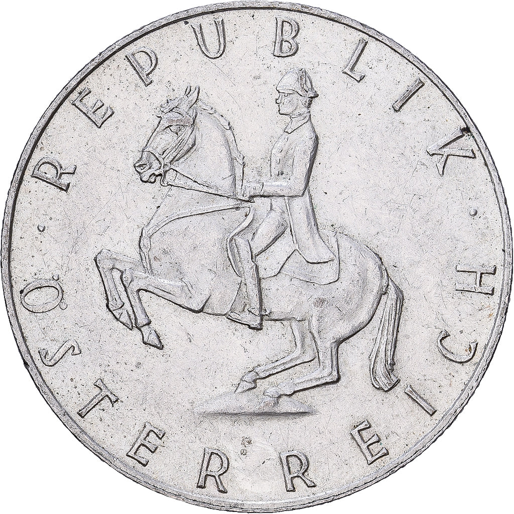 Austria, 5 Schilling, 1964, Srebro, AU(50-53), KM:2889