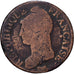 France, 5 Centimes, Dupré, AN 8, Paris, Bronze, F(12-15), Gadoury:126a