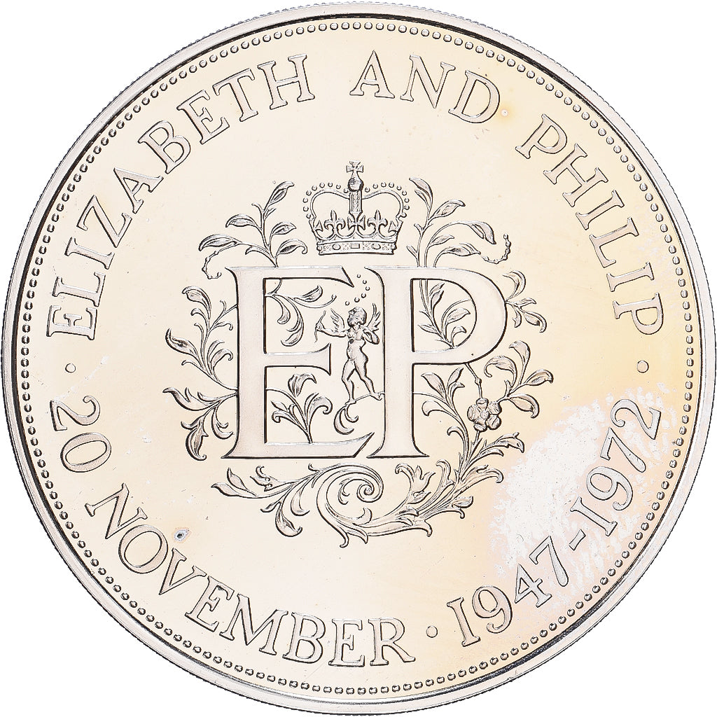 Grande-Bretagne, Élisabeth II, 25 New Pence, 1972, BU, Cupro-nickel, FDC