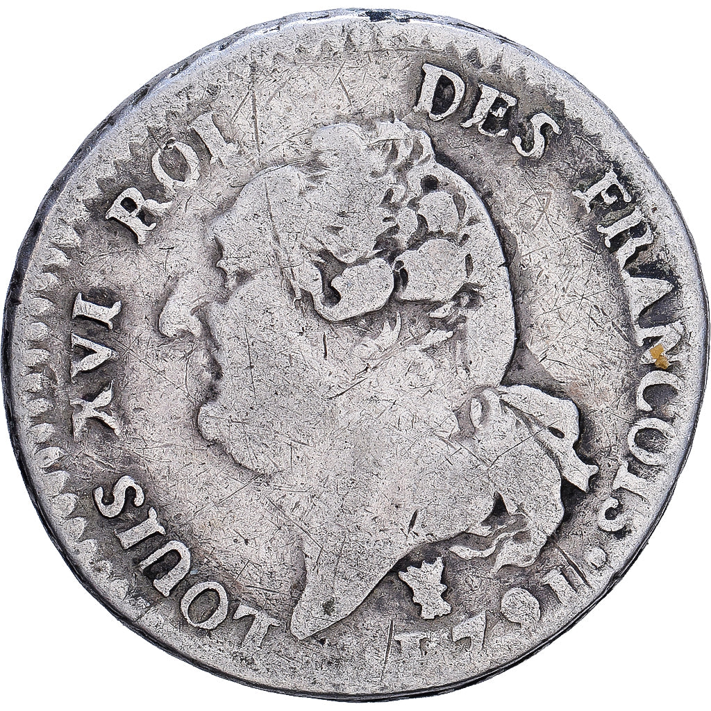 Francia, Louis XVI, 15 Sols, 1/8 ECU, 15 sols françois, 1791, Limoges, 1er sem