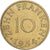 SARRE, 10 Franken, 1954, Paris, Aluminio - bronce, MBC+, Gadoury:1, KM:1