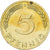 Federal Republic of Germany, 5 Pfennig, 1950, Karlsruhe, Brass Clad Steel