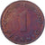 République fédérale d'Allemagne, Pfennig, 1950, Karlsruhe, Cuivre plaqué