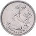 Federal Republic of Germany, 50 Pfennig, 1950, Hamburg, Copper-nickel