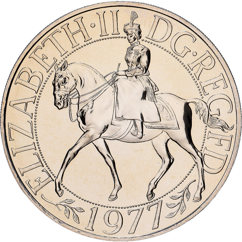 Great Britain, Elizabeth II, 25 New Pence, 1977, BU, Copper-nickel, MS(65-70)