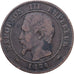 Frankreich, Napoleon III, 2 Centimes, 1854, Lyon, Bronze, S+, Gadoury:103