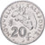 Neukaledonien, 20 Francs, 1991, Paris, Nickel, SS+, KM:12