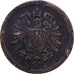 German Empire, Wilhelm I, Pfennig, 1875, Frankfurt, Kupfer, S+, KM:1
