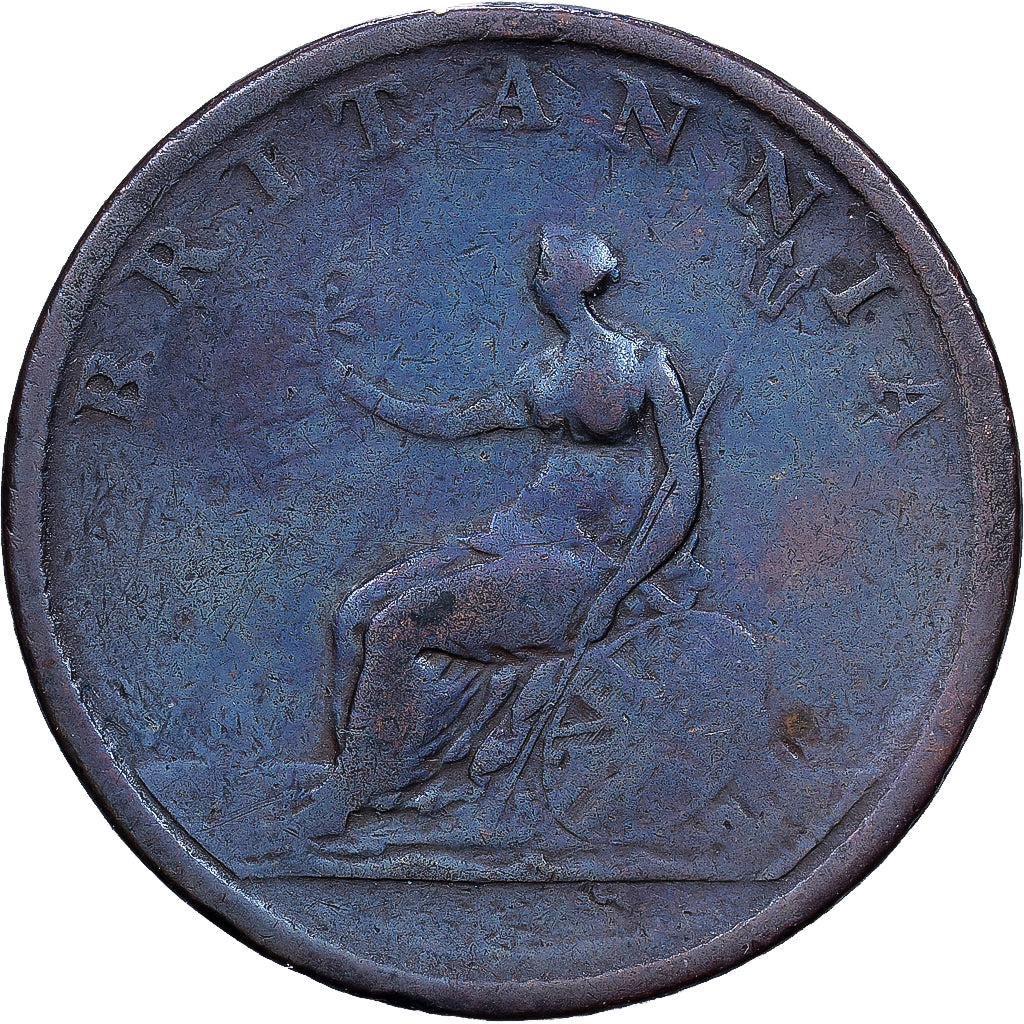 Großbritannien, George III, 1/2 Penny, 1807, Kupfer, S, KM:662
