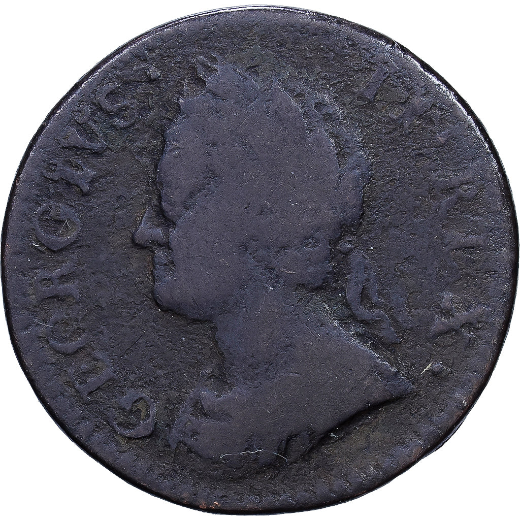 Großbritannien, George II, Farthing, 1754, Kupfer, SGE+, KM:581.2
