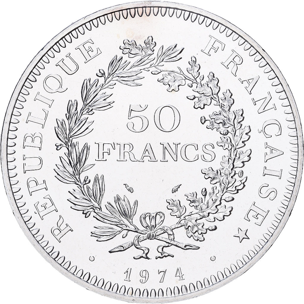 Frankreich, 50 Francs, Hercule, 1974, Paris, Silber, STGL, Gadoury:882, KM:941.1
