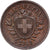Schweiz, Rappen, 1940, Bern, Bronze, SS+, KM:3.2