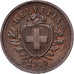 Schweiz, Rappen, 1940, Bern, Bronze, SS+, KM:3.2