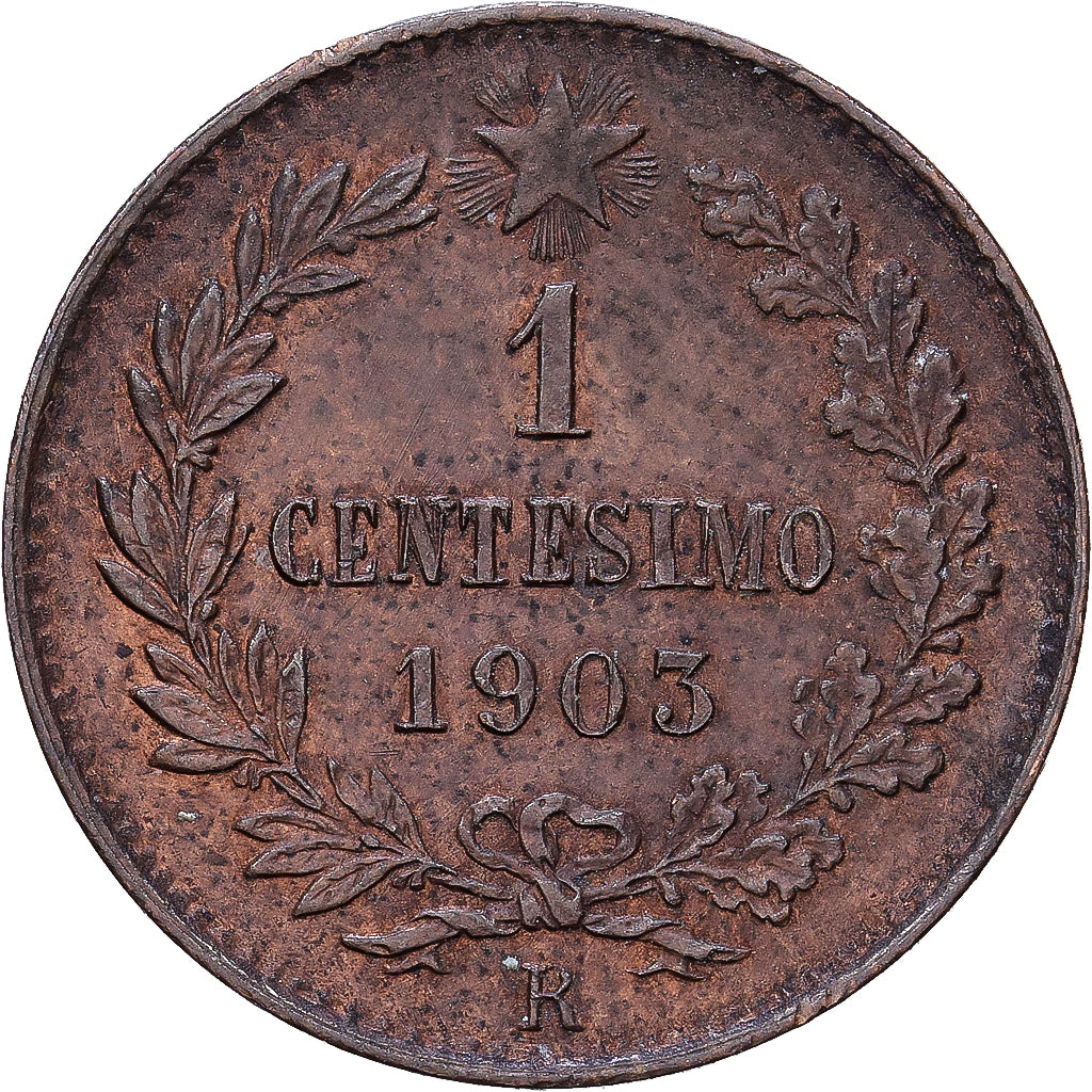 Italia, Vittorio Emanuele III, Centesimo, 1903, Rome, Bronzo, BB+, KM:35