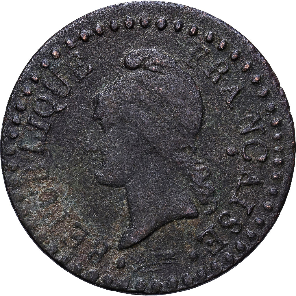 Francia, Centime, Dupré, AN 7 (1798-1799), Paris, Bronzo, B+, Gadoury:76