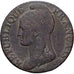 Francia, 5 Centimes, Dupré, An 4 (1796), Paris, Bronzo, MB, Gadoury:124