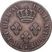 GUAYANA FRANCESA, Louis XVI, 2 Sous, 1789, Paris, Vellón, MBC, KM:1
