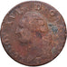 Francia, Louis XVI, Sol ou sou, 1791, Bordeaux, 1er sem, Rame, B+