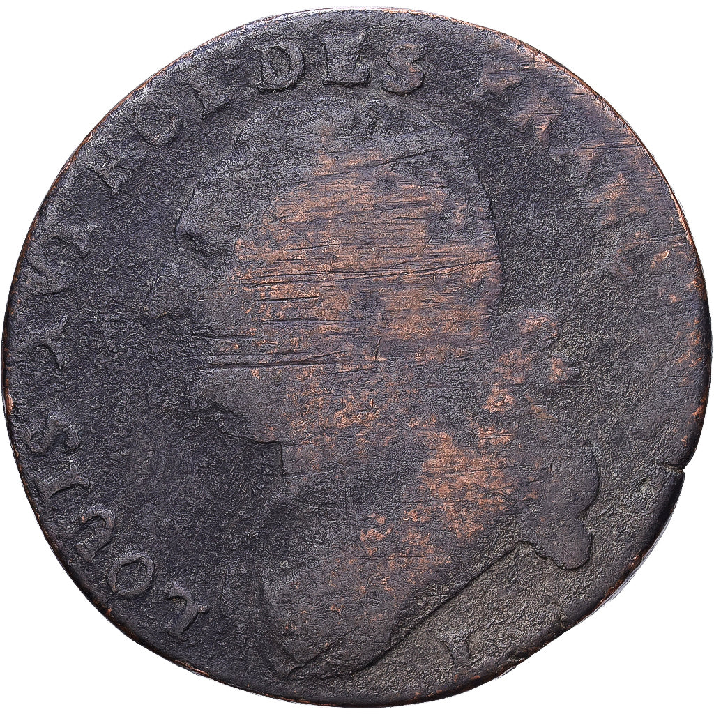 Francja, Constitution, 12 deniers françois, 1792, Bayonne