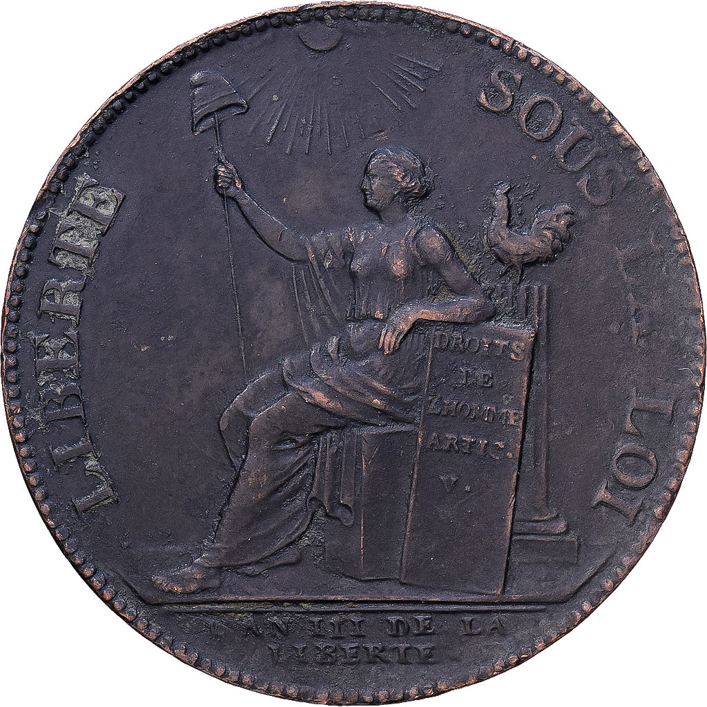 Frankreich, 2 Sols, Monneron, 1791, Birmingham, Bronze, SS, Brandon:217, KM:Tn23