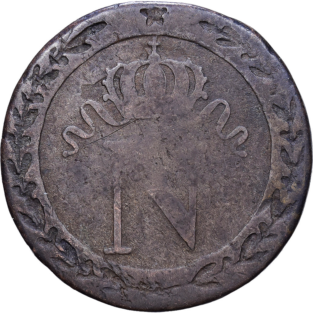 França, Napoleon I, 10 Centimes, 1808, Limoges, Lingote, F(12-15), Gadoury:190