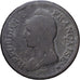 France, Un Décime, Dupré, AN 8, Bordeaux, Bronze, VF(30-35), Gadoury:187a