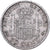 España, Alfonso XIII, 50 Centimos, 1904, Valencia, Plata, BC+, KM:723