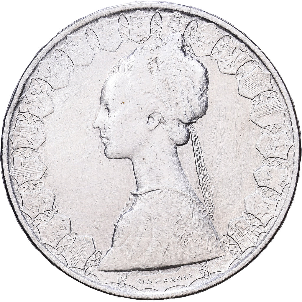 Italië, 500 Lire, 1958, Rome, Zilver, ZF+, KM:98