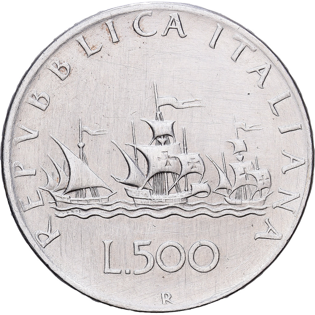 Italië, 500 Lire, 1958, Rome, Zilver, ZF+, KM:98