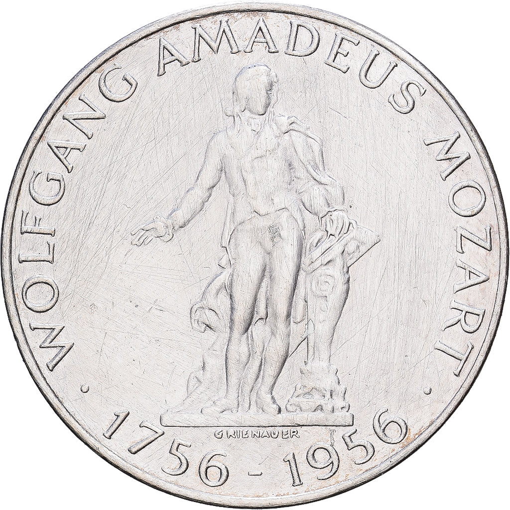 Austria, 25 Schilling, 1956, Srebro, AU(50-53), KM:2881