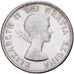 Canada, Elizabeth II, 50 Cents, 1957, Royal Canadian Mint, Silver, AU(50-53)