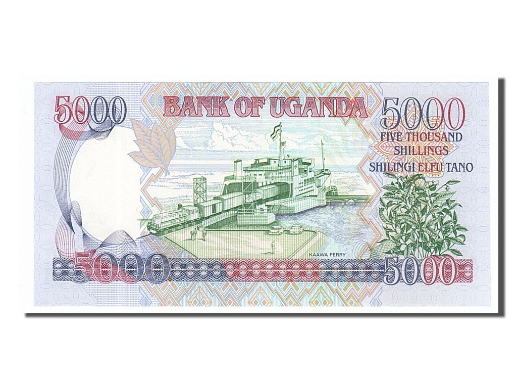 Billete, 5000 Shillings, 2005, Uganda, UNC