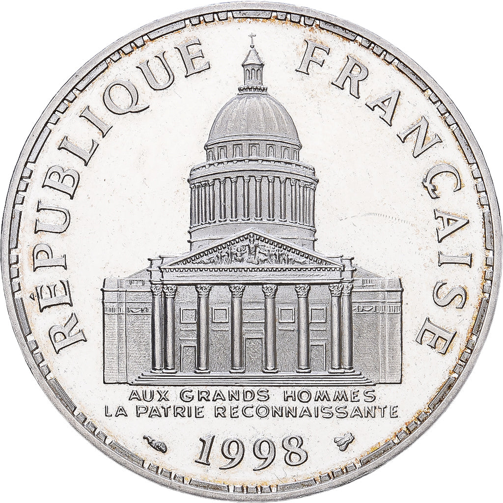 Frankreich, 100 Francs, Panthéon, 1998, Paris, BE, Silber, VZ, Gadoury:898a