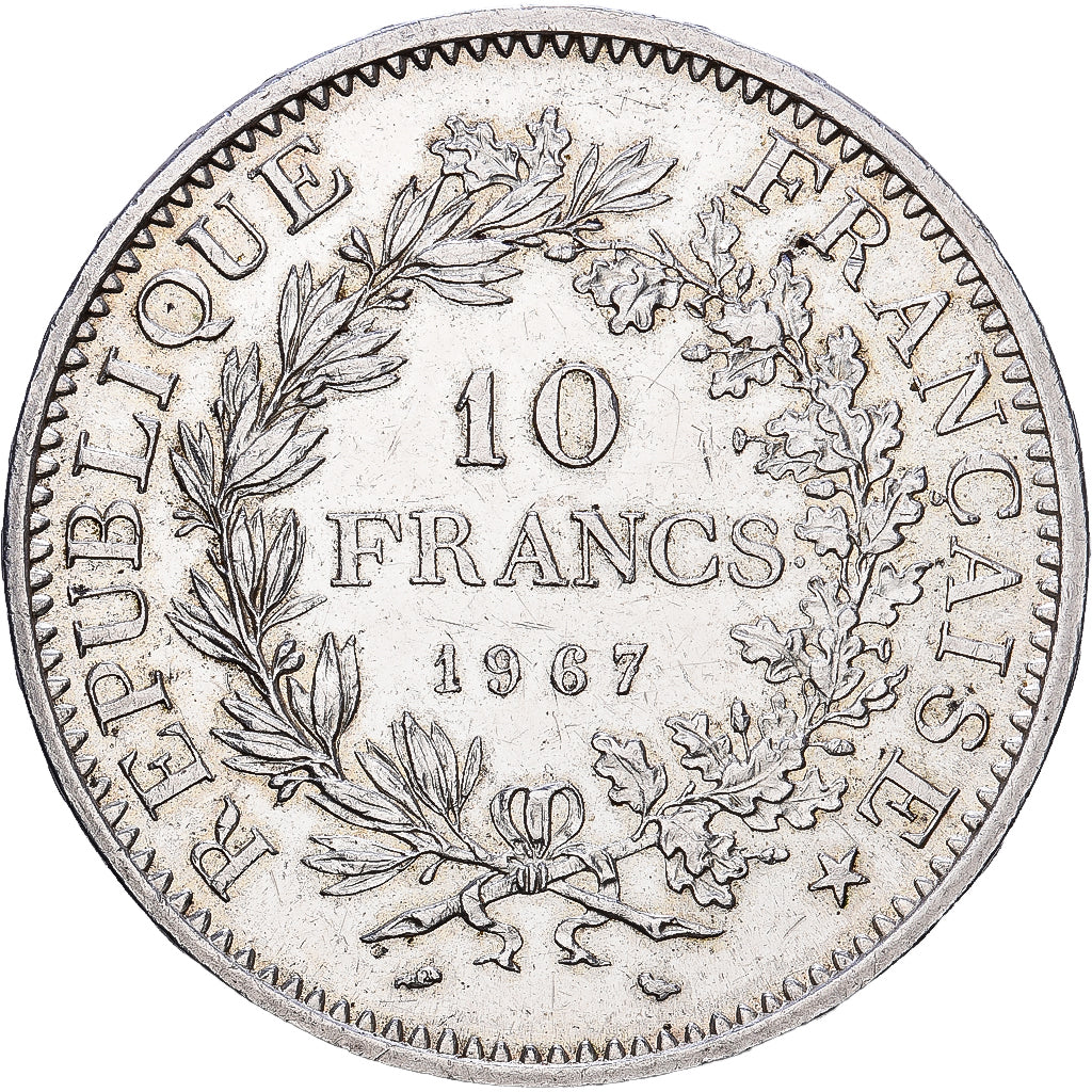 Frankreich, 10 Francs, Hercule, 1967, Paris, Silber, SS+, Gadoury:813, KM:932