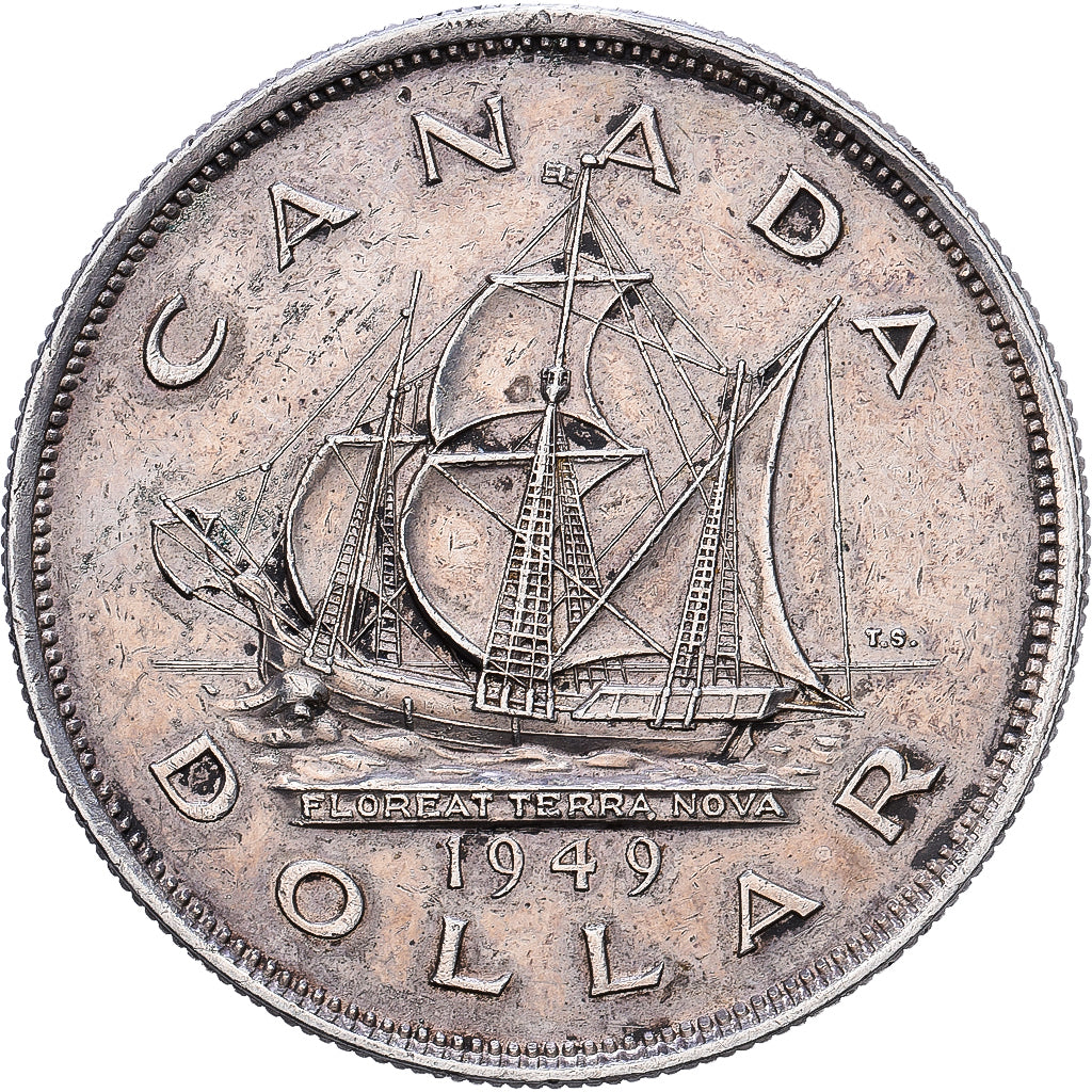Kanada, George VI, Dollar, 1949, Royal Canadian Mint, Silber, SS+, KM:47