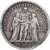 France, 5 Francs, Hercule, 1848, Paris, Silver, VF(30-35), Gadoury:683, KM:756.1