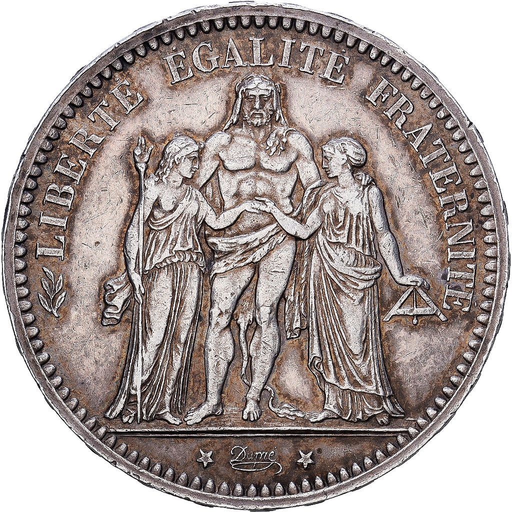 France, 5 Francs, Hercule, 1873, Paris, Argent, TTB+, Gadoury:745a, KM:820.1