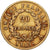 França, Napoleon I, 20 Francs, 1813, Paris, Dourado, VF(30-35), Gadoury:1025